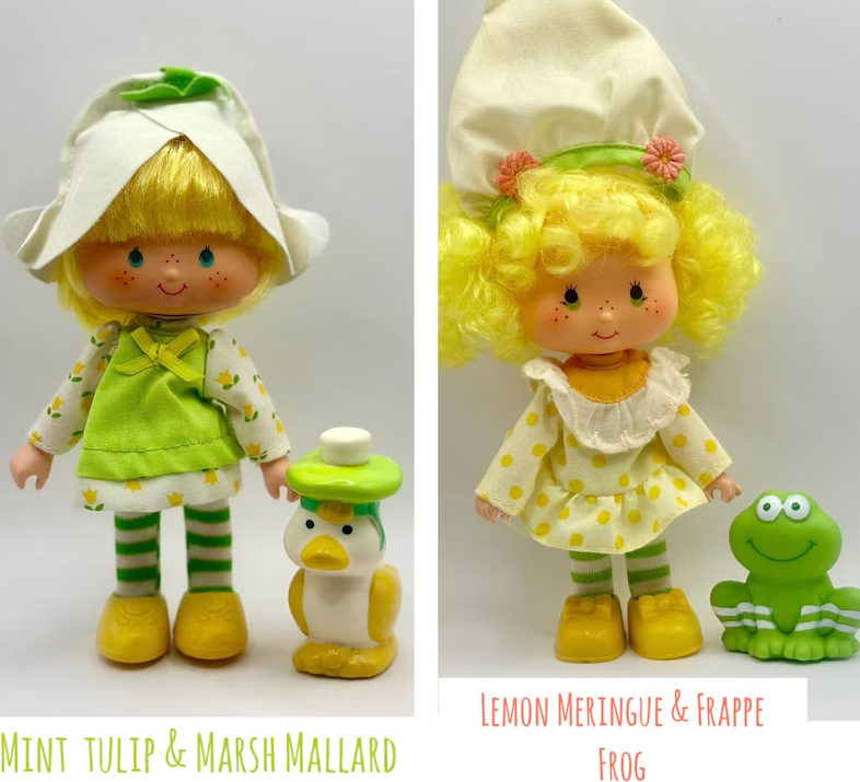 Vintage 1980s Strawberry Shortcake Complete Doll Set with Pets - Includes Kenner's Huckleberry, Blueberry Muffin, Café Olé & More - Rare Hard-to-Find Collection
