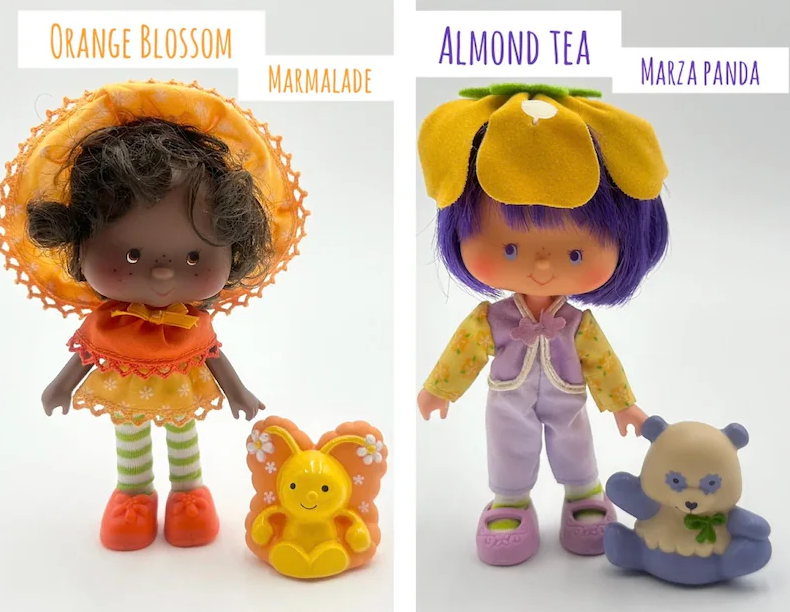 Vintage 1980s Strawberry Shortcake Complete Doll Set with Pets - Includes Kenner's Huckleberry, Blueberry Muffin, Café Olé & More - Rare Hard-to-Find Collection