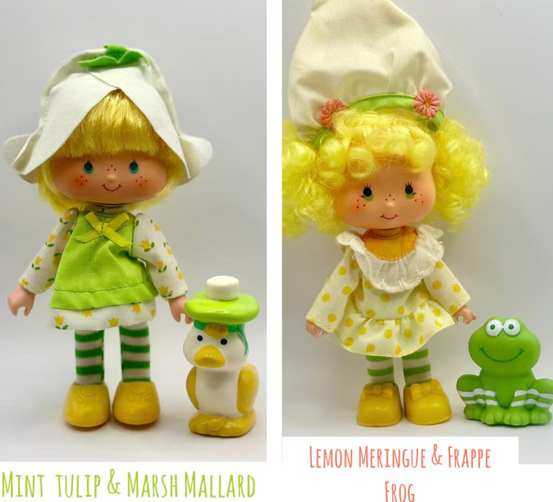 Vintage 1980s Strawberry Shortcake Complete Doll Set with Pets - Includes Kenner's Huckleberry, Blueberry Muffin, Café Olé & More - Rare Hard-to-Find Collection