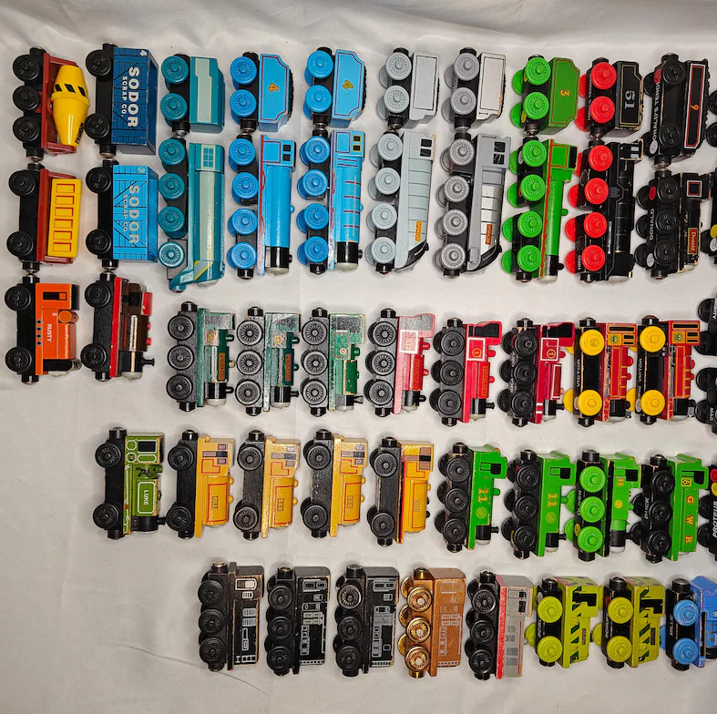 Full Set Thomas & Friends Wooden Railway Trains A–M – 13 Engines – Vintage Collectible Lot