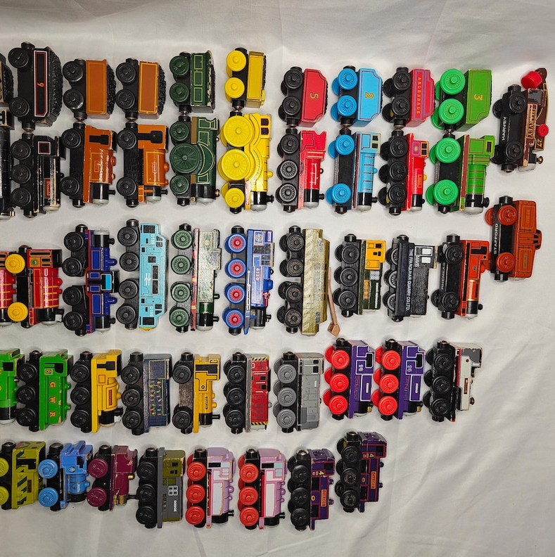 Full Set Thomas & Friends Wooden Railway Trains A–M – 13 Engines – Vintage Collectible Lot