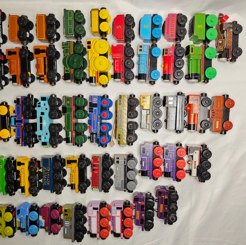Full Set Thomas & Friends Wooden Railway Trains A–M – 13 Engines – Vintage Collectible Lot