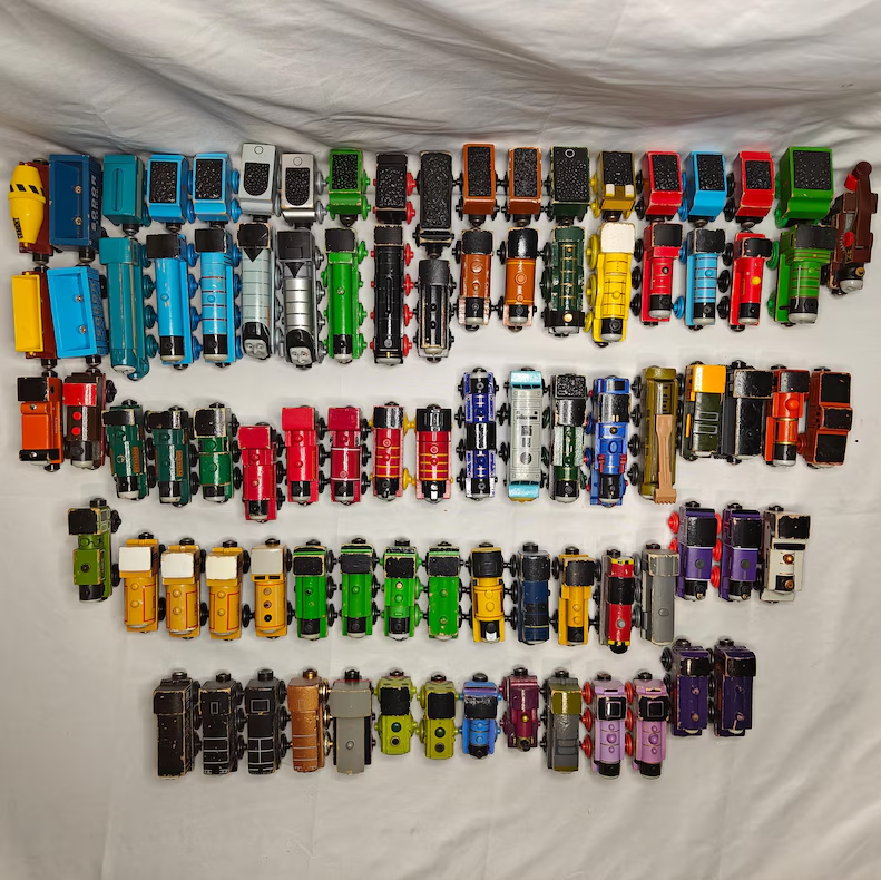 Full Set Thomas & Friends Wooden Railway Trains A–M – 13 Engines – Vintage Collectible Lot