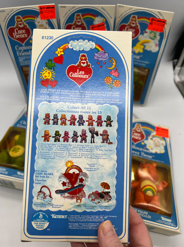 Rare 1984 Kenner Care Bears Complete Set β MINT in Original Packaging β Includes Cheer, Funshine, Baby Hugs, Good Luck, Wish & Friend Bear β Vintage HTF Collector's Dream