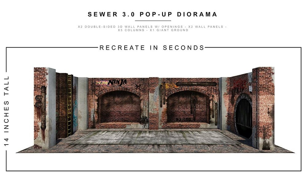 Sewer (3.0) 1/12 Scale Pop-Up Diorama