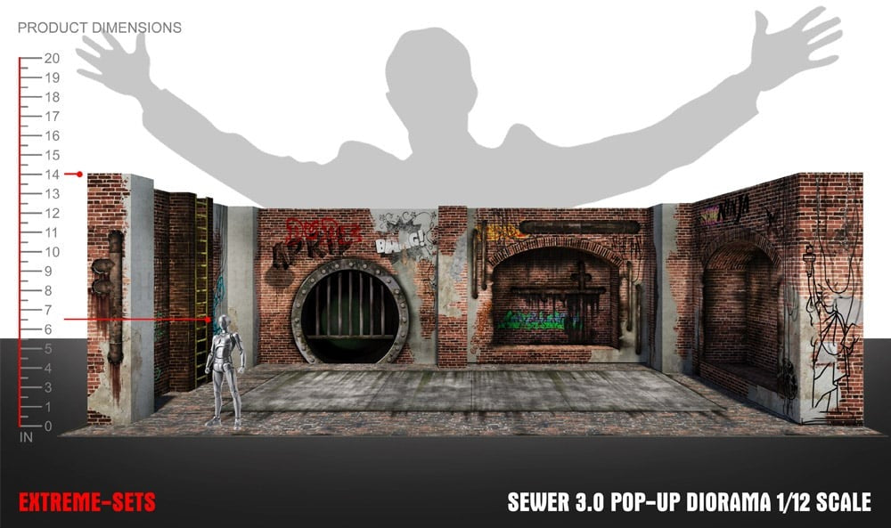 Sewer (3.0) 1/12 Scale Pop-Up Diorama