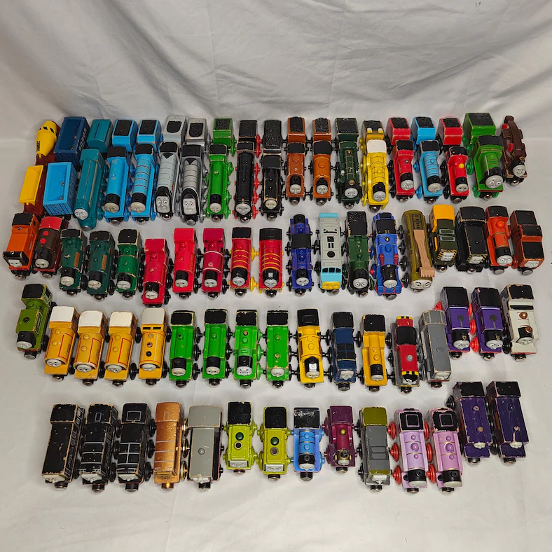 Full Set Thomas & Friends Wooden Railway Trains A–M – 13 Engines – Vintage Collectible Lot