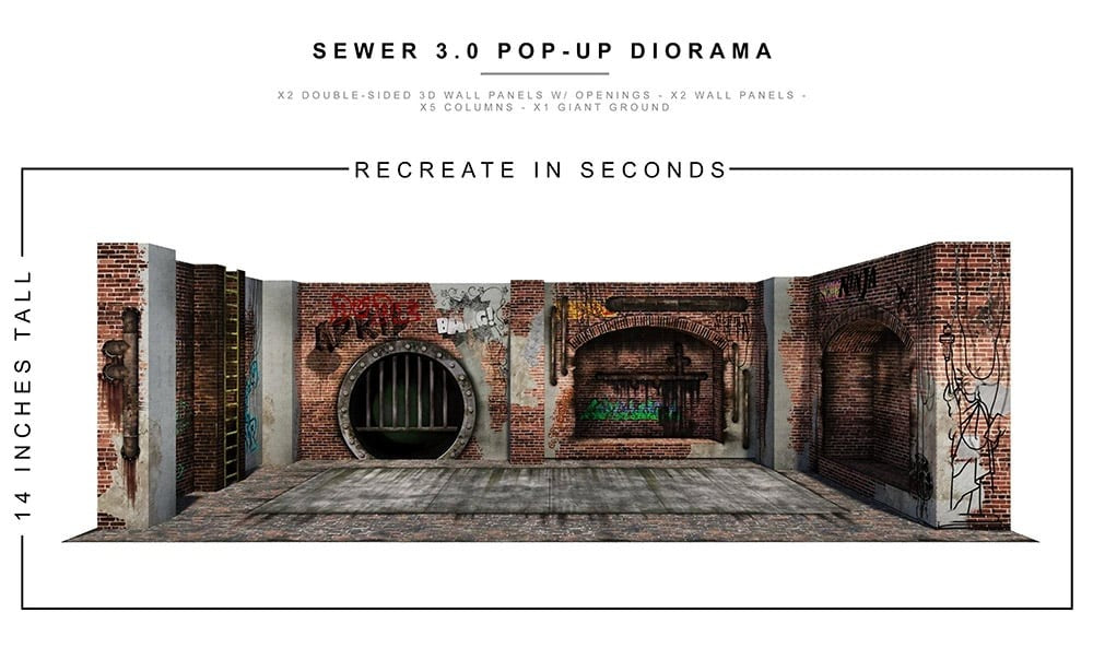 Sewer (3.0) 1/12 Scale Pop-Up Diorama