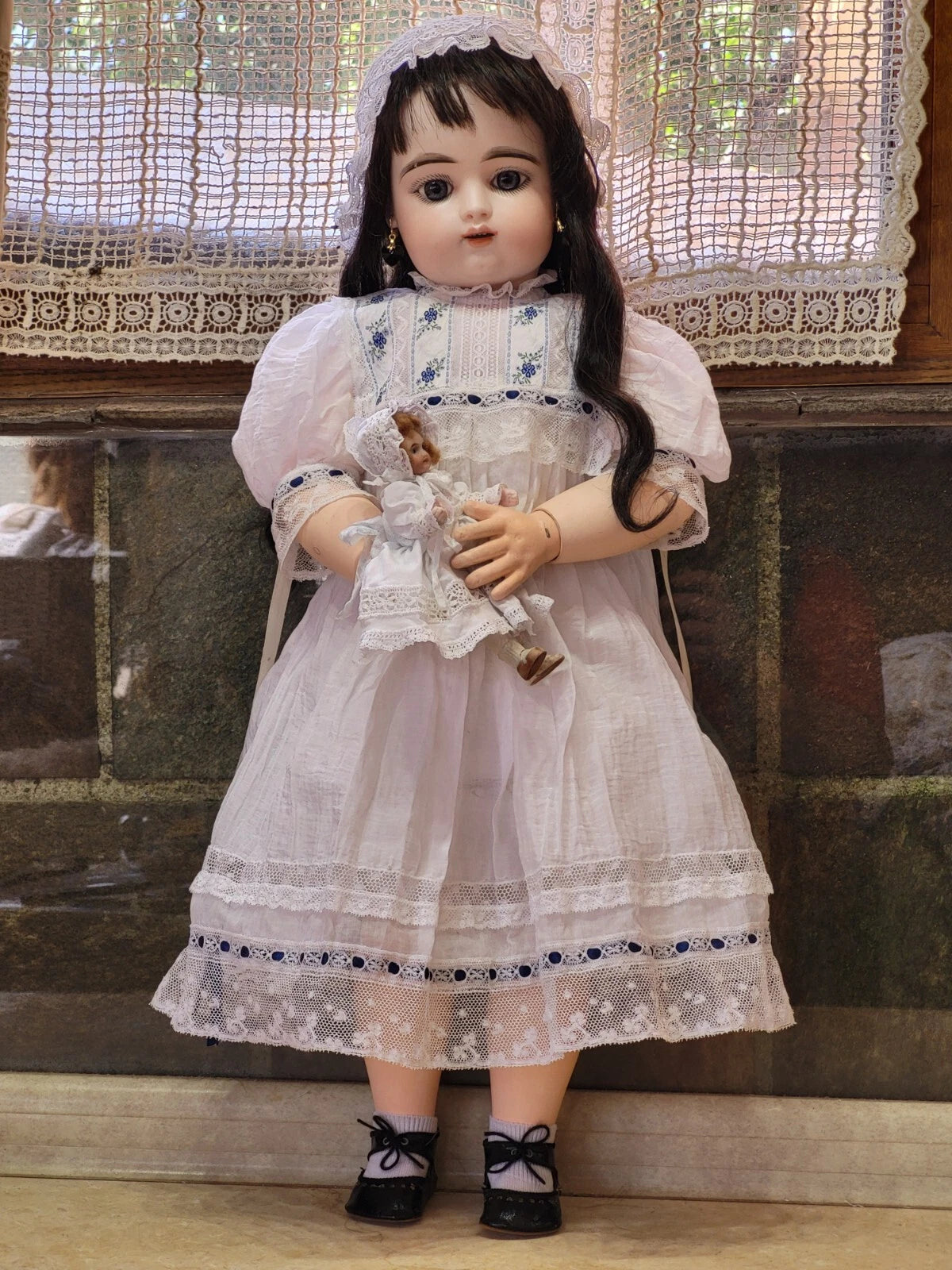 Rare Big Antique Bisque French François Gaultier Baby doll